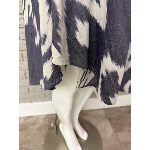 Uncle Frank Women Ikat Bloom Sleeveless A-Line Dress Size M - Picture 7 of 12